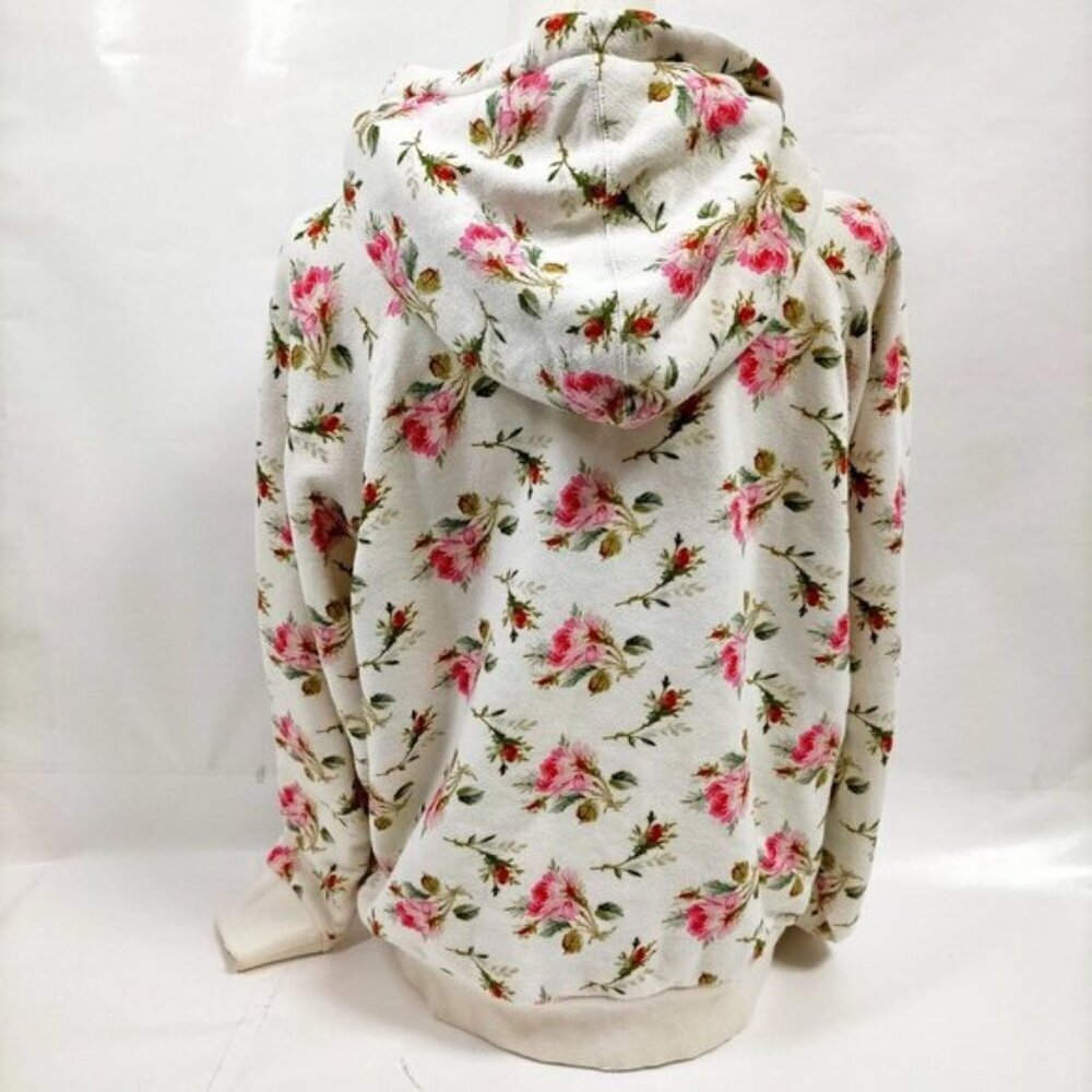 Authentic Gucci Floral Logo GG Web Stripe Cream Hoodie Sweatshirt LuxuryDesigner - Picture 2 of 8